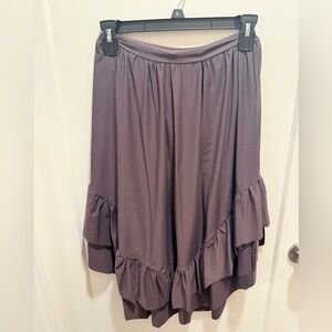Reverence Elegant contemporary Purple Ruffle Skirt